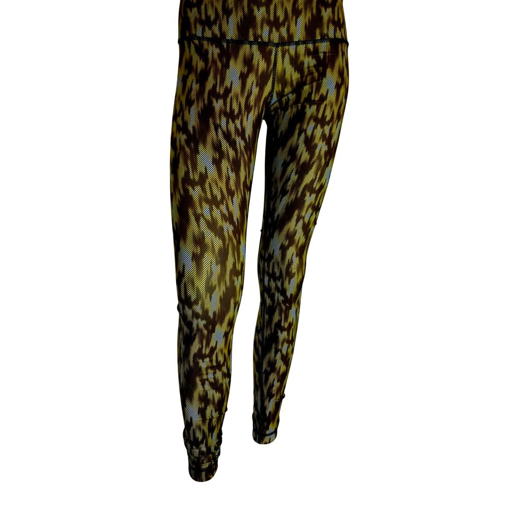 Lululemon Wunder Under Crop Leggings Lusche Telemark Camouflage Size 6
